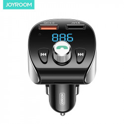 Адаптер автомобільний JOYROOM with Bluetooth FM Shadow Series JR-CL02 |2USB, QC3.0, 18W, TF Cards|
