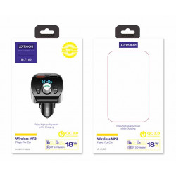 Адаптер автомобільний JOYROOM with Bluetooth FM Shadow Series JR-CL02 |2USB, QC3.0, 18W, TF Cards|