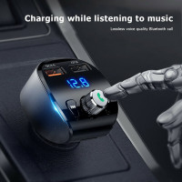 Адаптер автомобільний JOYROOM with Bluetooth FM Shadow Series JR-CL02 |2USB, QC3.0, 18W, TF Cards|