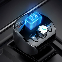 Адаптер автомобільний JOYROOM with Bluetooth FM Shadow Series JR-CL02 |2USB, QC3.0, 18W, TF Cards|