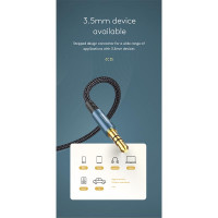 Кабель JOYROOM aux car stereo audio cable SY-10A1 |1M|