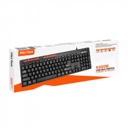 Клавіатура Meetion USB Multimedia Keyboard K600M |RU/EN раскладки|