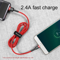 Кабель Micro USB BASEUS cafule |2.4A, 1M| (CAMKLF-B09)