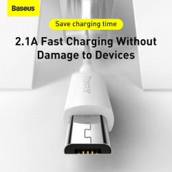 Кабель Baseus Micro USB Simple wisdom Data Cable Kit |1.5m, 2.1A| (2PCS-Set) (TZCAMZJ-02)