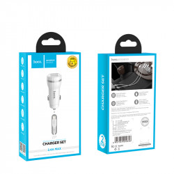 Адаптер автомобільний Hoco Lightning cable Z27 |2USB, 2.4A|