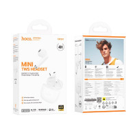 Навушники HOCO Graceful true wireless BT headset EW201 |BT5.4, 30/320mAh, 4h|