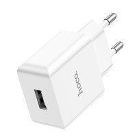 Адаптер мережевий HOCO Leisure single port charger C106A |1USB, 10.5W/2.1A|