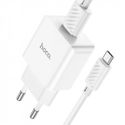 Адаптер мережевий HOCO Leisure Micro USB cable single port charger C106A |1USB, 10.5W/2.1A|