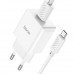 Адаптер мережевий HOCO Leisure Micro USB cable single port charger C106A |1USB, 10.5W/2.1A|