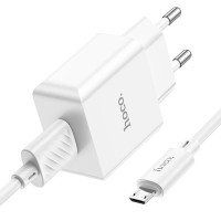 Адаптер мережевий HOCO Leisure Micro USB cable single port charger C106A |1USB, 10.5W/2.1A|