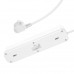 Подовжувач мережевий HOCO Aura 4-bit extension Cable socket fast charge NS1 |2USB/1Type-C, 4Sockets, 4000W, 20W/3A, PD/QC, 1.8m|