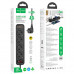 Подовжувач мережевий HOCO Aura 4-bit extension Cable socket fast charge NS1 |2USB/1Type-C, 4Sockets, 4000W, 20W/3A, PD/QC, 1.8m|