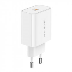 Адаптер мережевий BOROFONE Easy Speed single port charger BA57A |Type-C, 20W/3A, PD/QC|