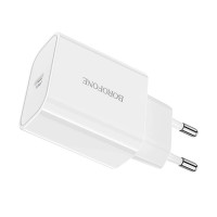 Адаптер мережевий BOROFONE Easy Speed single port charger BA57A |Type-C, 20W/3A, PD/QC|