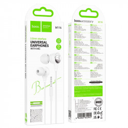 Навушники HOCO Benevolent universal earphones with microphone M116 |1.2M, 3.5mm|