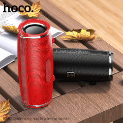 Акустика HOCO Desire song sports wireless speaker BS40 |IPX5, TWS, FM/BT/AUX/USB/TF, 7Wx2|