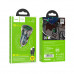 Адаптер автомобільний Hoco Micro USB cable Transparent Discovery Edition dual port Z47 |2USB, QC, 3A|