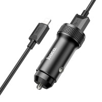Адаптер автомобільний Hoco Lightning Cable Level dual port Car charger Z49 |2USB, 12W, 2.4A|
