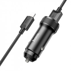 Адаптер автомобільний Hoco Lightning Cable Level dual port Car charger Z49 |2USB, 12W, 2.4A|