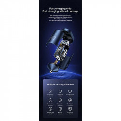 Адаптер автомобільний JOYROOM Intelligent 2-port LED Fast Car Charger C-A17 |1USB/1Type-C, 48W/3A, PD/QC|