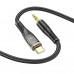 Кабель HOCO 3.5 mm to Type-C Transparent Discovery Edition Digital audio conversion cable UPA25 |1M|