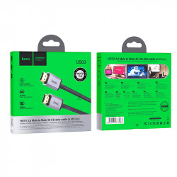 Кабель HOCO HDTV 2.0 Male to Male 4K HD data cable US03 (L=2m)