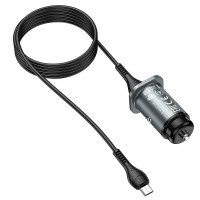 Адаптер автомобільний Hoco Micro USB Cable Wise road dual port Car charger set NZ4 |2USB, 4.8A|