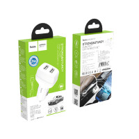 Адаптер автомобільний Hoco Type-C Cable Leader Z36 |2USB, 2.4A|