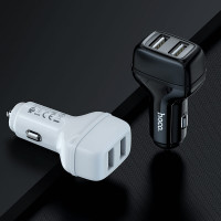 Адаптер автомобільний Hoco Type-C Cable Leader Z36 |2USB, 2.4A|