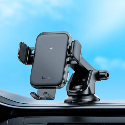 Тримач HOCO Jenny three-axis linkage wireless fast charging Car holder HW11 (center console) |15W|