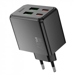 Адаптер мережевий HOCO Ocean charger CS18A |2USB/2Type-C, 45W/3A, PD/QC|