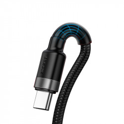 Кабель BASEUS Type-C Cafule HW Quick Charging Data Cable USB Double-sided Blind Interpolation |5A, 40W, 1M| (CATKLF-P91)