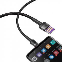 Кабель BASEUS Type-C Cafule HW Quick Charging Data Cable USB Double-sided Blind Interpolation |5A, 40W, 1M| (CATKLF-P91)