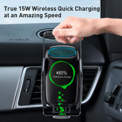Тримач BASEUS Milky Way Electric Bracket Wireless Charger (15W) (WXHW02-01)