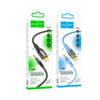 Кабель HOCO 3.5 mm to lightning Transparent Discovery Edition Digital audio conversion cable UPA25 |1M|