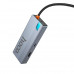 Hub адаптер HOCO Wow 6-in-1 multi-function converter HB51 (HDTV+RJ45+PD+USB 3.0*3)