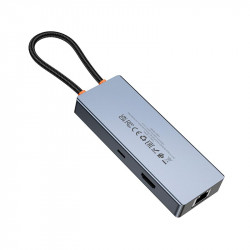 Hub адаптер HOCO Wow 6-in-1 multi-function converter HB51 (HDTV+RJ45+PD+USB 3.0*3)