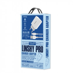 Адаптер мережевий PRODA Type-C cable Linshy Pro PD-A22 |2USB, 2.1A|