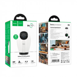 Камера відеоспостереження Hoco Indoor PTZ HD camera D6 |3MP, FHD, Google Assistant, Infrared|