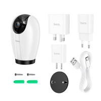 Камера відеоспостереження Hoco Indoor PTZ HD camera D6 |3MP, FHD, Google Assistant, Infrared|