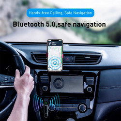 Аудіоадаптер Baseus BSBA-02 aux Wireless Audio Receiver |BT5.0, 10h|