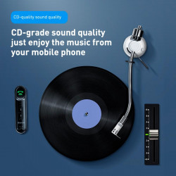 Аудіоадаптер Baseus BSBA-02 aux Wireless Audio Receiver |BT5.0, 10h|