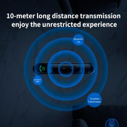Аудіоадаптер Baseus BSBA-02 aux Wireless Audio Receiver |BT5.0, 10h|