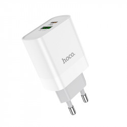 Адаптер мережевий HOCO Rapido C80A |1USB/1Type-C, 3.1A/20W, QC/PD|