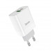 Адаптер мережевий HOCO Rapido C80A |1USB/1Type-C, 3.1A/20W, QC/PD|
