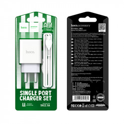 Адаптер мережевий Hoco Type-C cable Asombroso C81A |1USB, 2.1A|