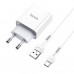 Адаптер мережевий Hoco Type-C cable Asombroso C81A |1USB, 2.1A|