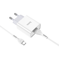 Адаптер мережевий Hoco Type-C cable Asombroso C81A |1USB, 2.1A|