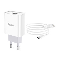 Адаптер мережевий Hoco Type-C cable Asombroso C81A |1USB, 2.1A|