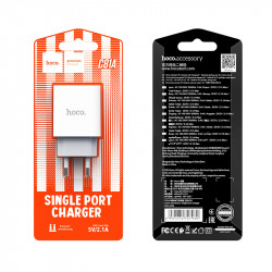 Адаптер мережевий Hoco Asombroso C81A |1USB, 2.1A|